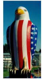 Eagle cold-air patriotic holiday balloon