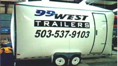 advertising inflatable - helium trailer shape balloon - giant inflatables made in USA