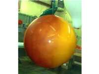 Peach helium advertising balloon