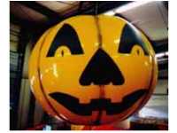 Helium jack o'lantern Halloween balloon