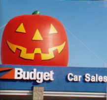 Halloween Balloon - jack o'lantern cold-air advertising inflatable - giant inflatables for sale and rent.