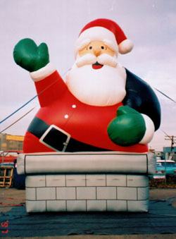Santa Claus - Chimney Santa cold-air inflatables